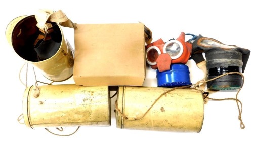 A selection of World War II civilian gas masks. (AF)