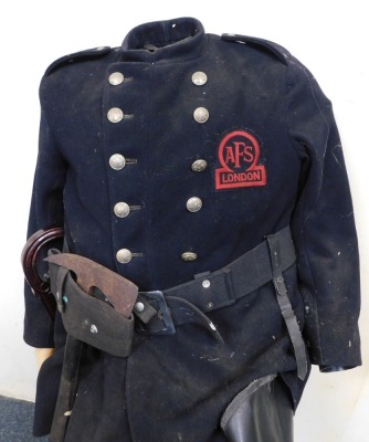 A London AFS tunic on dummy. - 2