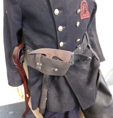 A London AFS tunic on dummy. - 3