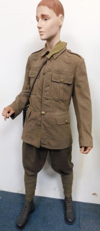 A male mannequin wearing British Army uniform.