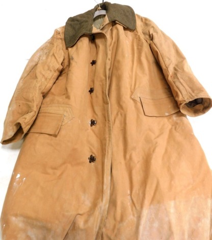 A World War II 1941 dated cold weather Kapok coat.