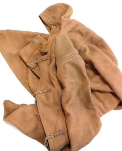 A Royal Navy duffel coat.