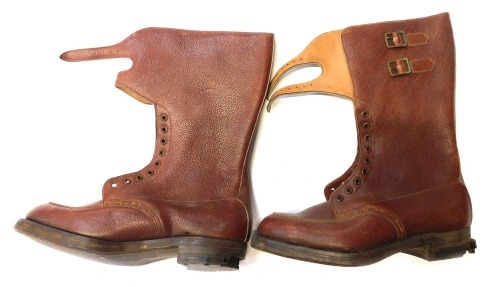 A pair of World War II officer's leather boots.