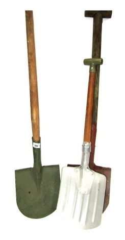 Three shovels.