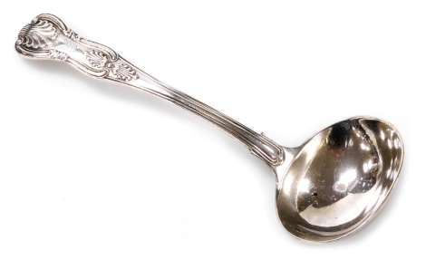 A George V silver King's pattern cream ladle, London 1916, 2.62oz.