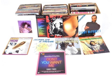 LPs, chiefly 1980s and 90s pop, compilations, etc. (3 boxes)