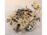 An Empire Strikes Back period plastic model of the Millennium Falcon by Palitoy