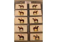 A collection of cigarette cards relating to horses and jockeys