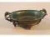 A Chinese oval bronze censer