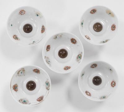 An early 20thC group of Japanese porcelain, including eight dishes painted with birds, and a bowl painted with a mountain landscape. (a quantity) - 2