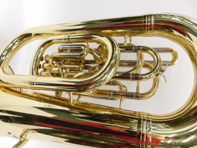 A Yamaha Maestro Tuba, with four valves, 96cm high, in John Packer Ltd case. Part of a large collection of musical instruments. - 2