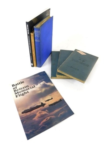 Three Royal Air Force, Air Bombers and Air gunners flying log books, relating to a Sergeant Cyril Thomas Sayer (1870253) detailing a number of training, missions etc. Sergeant Sayer took off from Tuddenham to bomb a flying bomb site as part of operation '