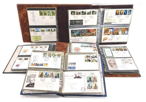 Various first day covers, 1980's GB editions, British Wildlife 1977, various others, quantity of Royal Mail stock albums, containing games and toys and other first day covers, etc. (5 albums)