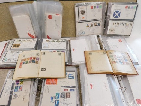 Various stamps and first day covers, an improved album containing various world used, Germany and other, accumulations, a large quantity of first day covers, 1980s, British Fairs and others, various other first day covers 1970s and later. (a quantity)