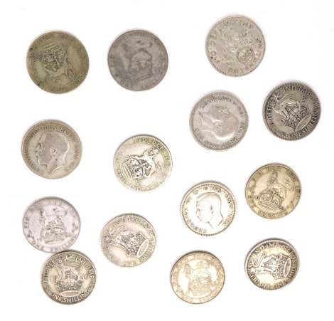 Various coins, pre 1946 shillings. (a quantity)