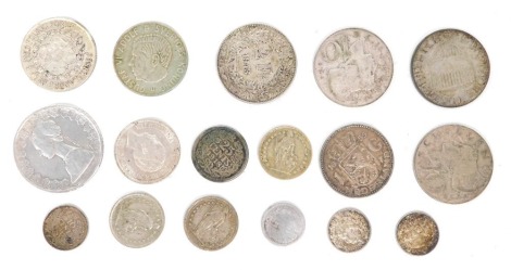 Various world used silver coins, 83g. (a quantity)