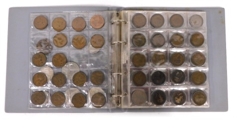 Various coins, GB low denomination, 1935 crown, various others, Churchill crown, low denomination, mid 20thC and others. (1 album)