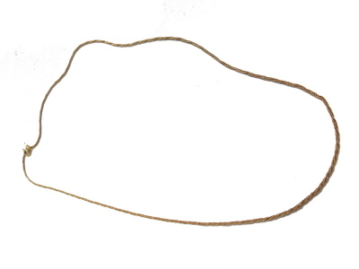 A 9ct gold rope twist necklace, 52cm long.