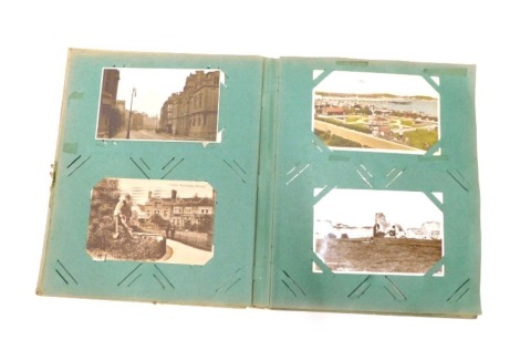 Various postcards, early 20thC scenery, Manchester, The Cromwell Monument, High Tide Mablethorpe, Manthorpe Park Oak, Market Rasen, other local cards, Nottingham Castle, other Nottinghamshire, Southwell, etc. (1 album)