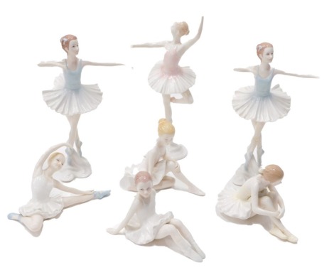 Various Worcester studio Royal Worcester ballerina figures, to include Ballet Glass Olivia, 22cm high, etc. (a quantity)