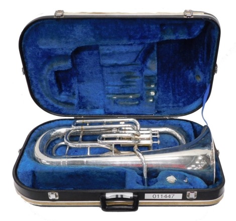 A Yamaha YEP-321S euphonium, with four valves, 68cm high. (cased)