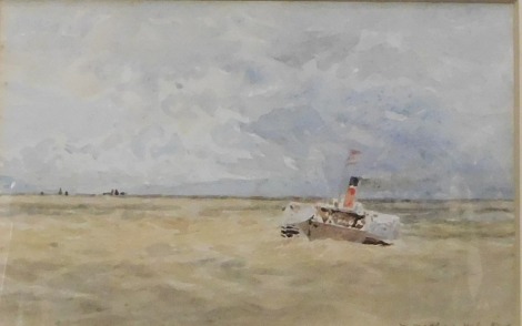 W. Matthews (20thC). Squally Weather, watercolour, signed, titled to the mount, 14cm x 22cm.