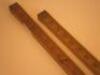 Two Dring & Fage 39inch dip rods with Customs & Excise stamps - 2