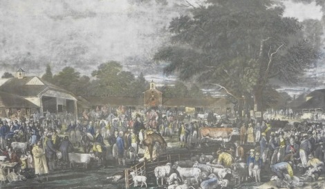 After Garrard. Worbourn Sheep Shearing, print, 40cm x 56cm.