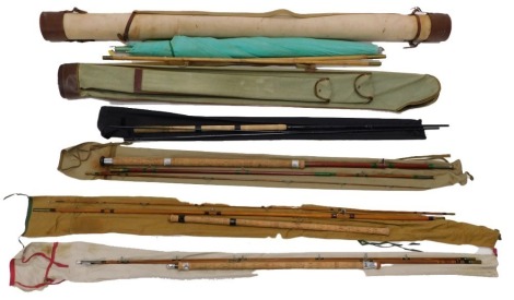 A large quantity of fishing tackle rods, ABU and other coarse fishing reels, etc.