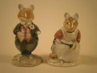 Two Royal Doulton Brambly Hedge figures of Dusty Dogwood and