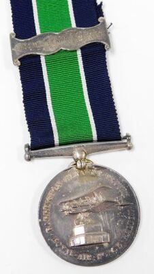 Withdrawn pre sale by vendor - A silver Barrington Kennett trophy medal, Royal Air Force Halton, named to A/A E. H. Paul, with ribbon and bar for Shooting Senior 1933, cased. - 5