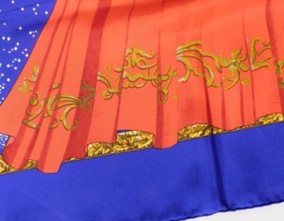 A Hermes Souvenirs de Paris silk scarf, designed by Hilton McConnico, 86cm x 86cm. - 2