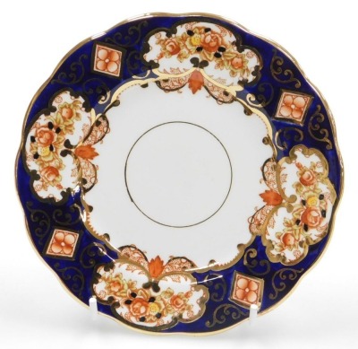 A Royal Albert porcelain Heirloom pattern part tea service, comprising pair of bread plates, eight teacups, saucers, and tea plates. - 2