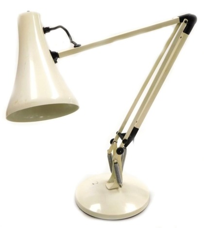 A late 20thC white Anglepoise table lamp, model 90.