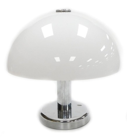 A late 20thC Cosmo Designs table lamp, with a white fibreglass shade, 40cm high. Buyer Note: WARNING! This lot contains untested or unsafe electrical items. It is supplied for scrap or reconditioning only. TRADE ONLY