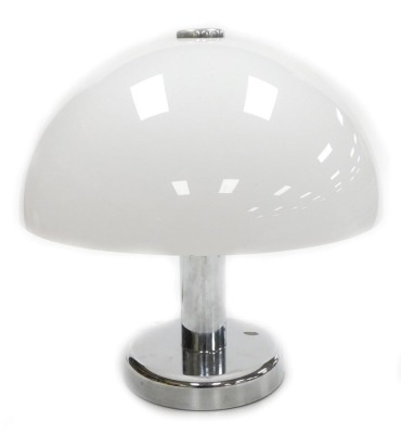 A late 20thC Cosmo Designs table lamp, with a white fibreglass shade, 40cm high. Buyer Note: WARNING! This lot contains untested or unsafe electrical items. It is supplied for scrap or reconditioning only. TRADE ONLY