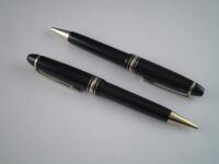 A Mont Blanc Meisterstuck Grand ballpoint and a pencil (2)<br