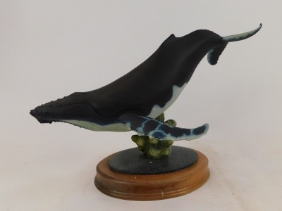 A Border Fine Arts Ocean Explorers Blue Whale, model L153A, 23cm high, (AF). - 2