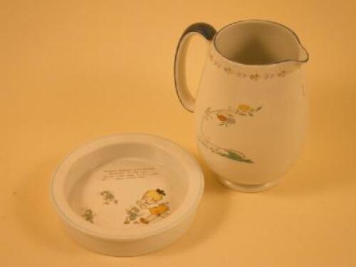 A Shelley porcelain dish with a design after Mabel Lucie Attwell of three