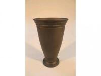 A Keith Murray for Wedgwood black basalt vase