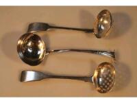 A George III silver sauce ladle