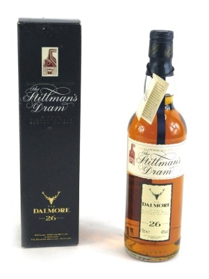 A bottle of The Stiltman's Dram Limited Edition Single Highland Malt whisky, aged 26 years, in original box.