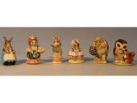 Six Beatrix Potter figures by Beswick including The Old Woman who lived in a Shoe