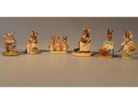 Six Beswick Beatrix Potter figures