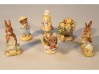 Six Beswick Beatrix Potter figures