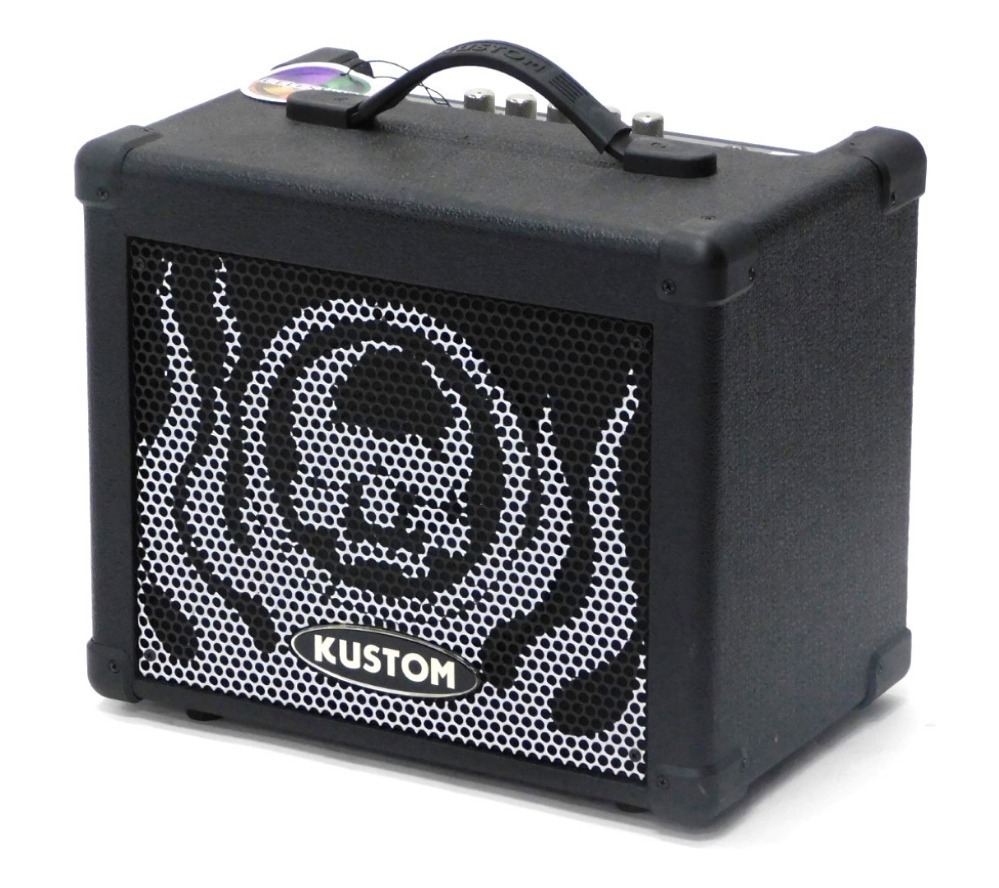 A Celestion Kustom 16 watt bass guitar amplifier.