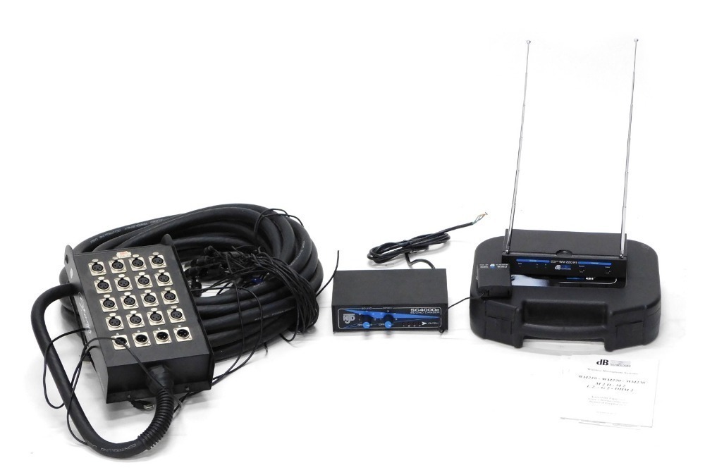 A DB Technologies wireless microphone system in original box and