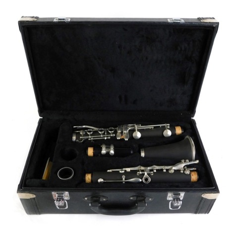 A Jazz cased clarinet.