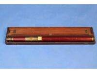 A 19thC Rand patent single draw naval telescope by 'W. Watkins