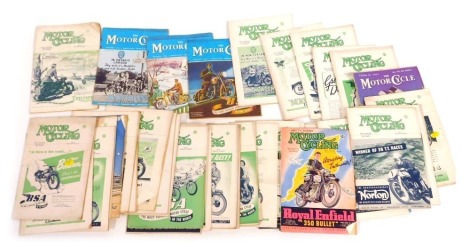 A group of Motorcycling magazines. (a quantity)